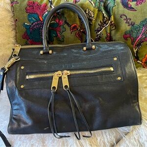 Milly leather tote bag
